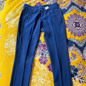 Rag & Bone leather piped Trousers